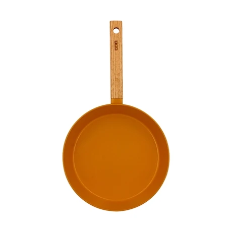 Poêle Ector Induction Aluminium Revêtu Manche En Bois 24 Cm Jaune 2 Poêle Ector Induction Aluminium Revêtu Manche En Bois 24 Cm Jaune – Image 2