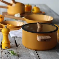 Faitout Ector Induction Aluminium Revêtu 24 Cm Jaune 8 Faitout Ector Induction Aluminium Revêtu 24 Cm Jaune -Cuisine À Domicile 108008 3 1 Faitout Ector induction aluminium revetu 24 cm jaune Ogo