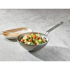 De Buyer Wok Minéral B 24 Cm -Cuisine À Domicile 211022 2 1 Wok Mineral B 24 cm De Buyer