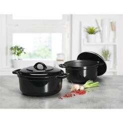 Produits populaires -Cuisine À Domicile 213258 4 3 Cocotte bistrot noir 2 a 4 personnes 20 cm Invicta