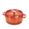 Cocotte En Fonte Ronde 28 Cm 5,6 L Coloris Orange