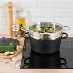 Lot Panier Vapeur Multidiamètre Et Couvercle En Verre Excell'Inox 24 Cm 5 Lot Panier Vapeur Multidiamètre Et Couvercle En Verre Excell'Inox 24 Cm -Cuisine À Domicile 229003 2 1 Lot panier vapeur multidiametre et couvercle en verre Excell Inox 24 cm Mathon