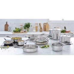 Sauteuse Excell'Inox Tout Inox 24 Cm -Cuisine À Domicile 272026 2 4 Sauteuse Excell Inox tout inox 24 cm Mathon