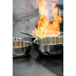 Casserole Inox Castel'Pro 20 Cm -Cuisine À Domicile 274062 4 4 Casserole inox Castel Pro 20 cm Cristel