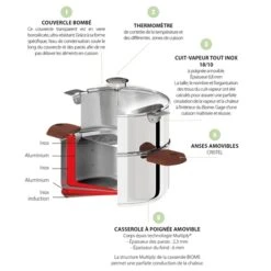 Cuiseur Biome 20 Cm Anses En Bois D'olivier -Cuisine À Domicile 276008 3 2 Cuiseur Biome 20 cm anses en bois d olivier Cristel
