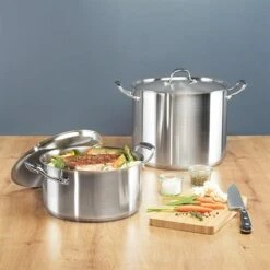 Faitout Inox Avec Couvercle Excell'inox 28 Cm 13,5 L 6 Faitout Inox Avec Couvercle Excell'inox 28 Cm 13,5 L -Cuisine À Domicile 27663 2 2 Faitout inox avec couvercle Excell inox 28 cm 13 5 L Mathon