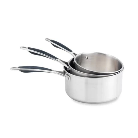 Set 3 Casseroles Inox Excell'Inox 16, 18 Et 20 Cm 1 Set 3 Casseroles Inox Excell'Inox 16, 18 Et 20 Cm