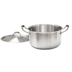 Set De Deux Faitouts En Inox Avec Couvercle 24 Cm Et 28 Cm Excell’inox -Cuisine À Domicile 279214 2 2 Set de deux faitouts en inox avec couvercle 24 cm et 28 cm Excell inox Mathon