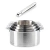 Batterie De Cuisine Casseroles Strate Manche Amovible 14, 16, 18 Et 20 Cm Et 1 Manche