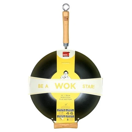Wok Fond Plat Antiadhérent 36 Cm Be A Wok Star 2 Wok Fond Plat Antiadhérent 36 Cm Be A Wok Star – Image 2