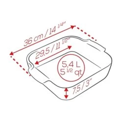 Produits populaires -Cuisine À Domicile 301326 1 2 Plat carre ceramique terracotta 36 cm Peugeot