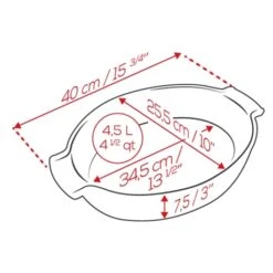 Produits populaires -Cuisine À Domicile 301334 1 1 Plat a four ovale Appolia 40 cm rouge Peugeot