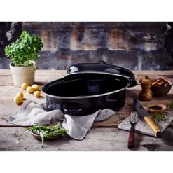 BEKA Lot Roaster Roasty'Cook 38 Cm + Grille -Cuisine À Domicile 389006 4 1 Lot roaster Roasty Cook 38 cm grille Beka