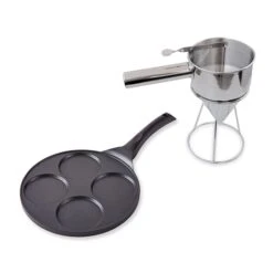 Lot Poêle 4 Pancakes Et Entonnoir à Piston