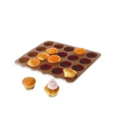 Lot De 2 Flexi'Plaques En Silicone - 20 Mini-muffins Et 24 Mini-canelés -Cuisine À Domicile 519038 2 1 Lot de 2 Flexi Plaques en silicone 20 mini muffins et 24 mini caneles Mathon