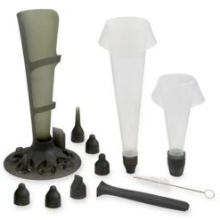 Lot Set Poche à Douille Et Flexi' Plaque 8 éclairs -Cuisine À Domicile 519067 4 1 Lot set poche a douille et Flexi plaque 8 eclairs