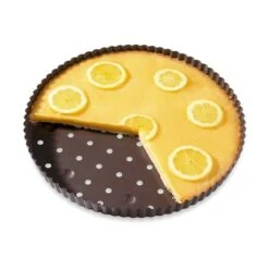 Tourtière Perforée Acier Revêtu Anti-adhérent 30 Cm -Cuisine À Domicile 54106 2 7 Tourtiere perforee acier revetu anti adherent 30 cm Mathon