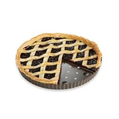 Tourtière Perforée Acier Revêtu Anti-adhérent 30 Cm -Cuisine À Domicile 54106 4 7 Tourtiere perforee acier revetu anti adherent 30 cm Mathon