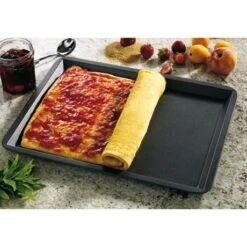 Plaque à Pâtisserie Acier Revêtu Anti-adhérent 40 Cm -Cuisine À Domicile 54211 2 6 Plaque a patisserie acier revetu anti adherent 40 cm Mathon