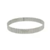 De Buyer Cercle à Tarte Perforé Cannelé Acier Inoxydable 24 Cm