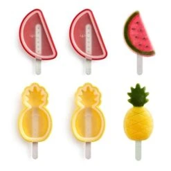 Lekue 4 Moules à Glace Ananas Et Pastèque Empilables