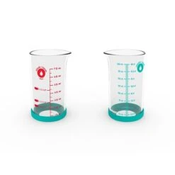 Verre Doseur En Verre Avec Silicone 200 Ml -Cuisine À Domicile 620022 3 4 Verre doseur en verre avec silicone 200 ml Pebbly