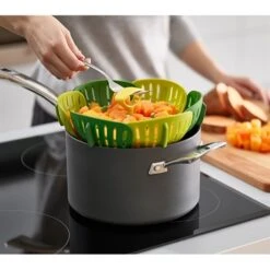 Joseph Joseph Panier Vapeur Pliable - Vert 9 Joseph Joseph Panier Vapeur Pliable - Vert -Cuisine À Domicile 650119 4 1 Panier vapeur pliable Vert Joseph Joseph