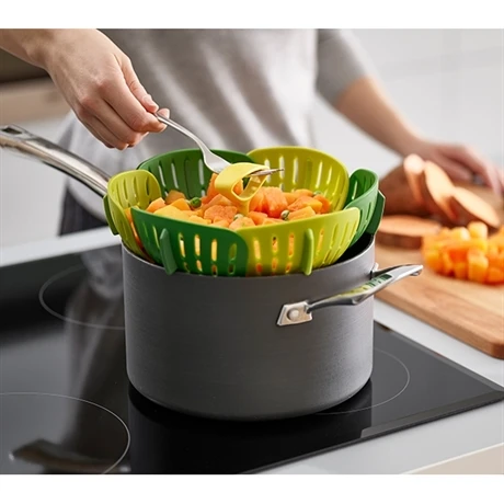 Joseph Joseph Panier Vapeur Pliable - Vert 5 Joseph Joseph Panier Vapeur Pliable - Vert – Image 5