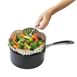Joseph Joseph Panier Vapeur Pliable Anti-rayure -Cuisine À Domicile 670099 2 1 Panier vapeur pliable anti rayure Joseph Joseph