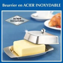 Beurrier En Acier Inoxydable -Cuisine À Domicile 673167 2 1 Beurrier en acier inoxydable Wenko by Maximex