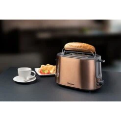 Bestron Grille-pain 2 Tranches 1000 W Coloris Cuivre -Cuisine À Domicile 702102 2 1 Grille pain 2 tranches 1000 W coloris cuivre Bestron