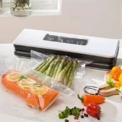 Appareil à Emballer Sous Vide Blanc 37 Cm 150 W KSSV60 -Cuisine À Domicile 720006 4 3 Appareil a emballer sous vide blanc 37 cm 150 W KSSV60 Kitchen Chef Professional