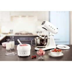 Smeg Sorbetière SMIC01 Pour Robot Sur Socle -Cuisine À Domicile 720059 4 1 Sorbetiere SMIC01 pour robot sur socle Smeg