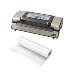 Lot Appareil à Emballer Sous Vide Pro Soudure Et Rouleau 10 Mètres De Sachets à Découper