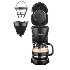Bestron Kit Petit-déjeuner Noir Et Bois : Bouilloire, Grille-pain Et Cafetière à Filtre -Cuisine À Domicile 729024 3 1 Kit petit dejeuner noir et bois bouilloire grille pain et cafetiere a filtre Bestron