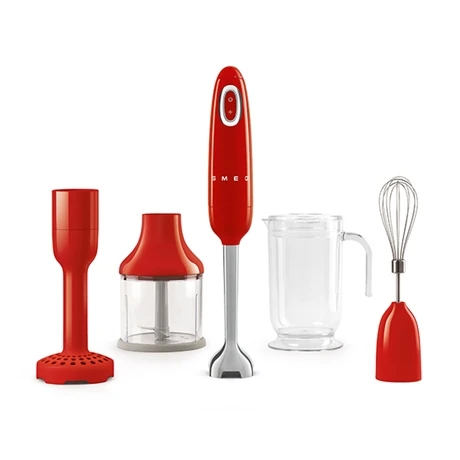 Smeg Mixeur Plongeant Avec Accessoires 700 W HBF22RDEU Rouge 1 Smeg Mixeur Plongeant Avec Accessoires 700 W HBF22RDEU Rouge