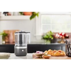 KitchenAid Hachoir électrique Sans Fil 2 Vitesses 1,18 L Gris Mat 5KFCB519EDG -Cuisine À Domicile 761099 3 1 Hachoir electrique sans fil 2 vitesses 1 18 L gris mat 5KFCB519EDG Kitchenaid