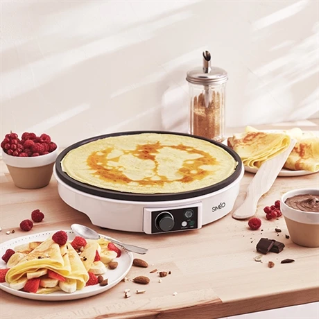 Crêpière électrique 30 Cm 1000W Blanche 2 Crêpière électrique 30 Cm 1000W Blanche – Image 2