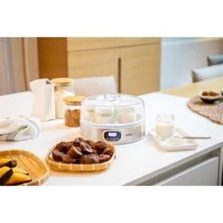 LIVOO Yaourtière Digitale 7 Pots 18 W DOP216 -Cuisine À Domicile 784004 4 2 Yaourtiere digitale 7 pots 18 W DOP216 Livoo