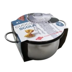 Cuisine À Domicile -Cuisine À Domicile 87327 1 2 Cuit pates en inox 18 10 avec couvercle egouttoir 20 cm 4 5 L Inoxriv
