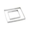 Lot De 2 Cercles à Tarte Perforés En Inox Carré 12 Et 20 Cm